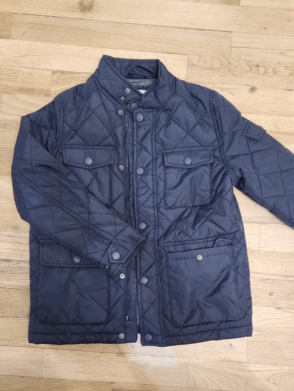 Zara Navy Quilted Puffer Jacket for boys
